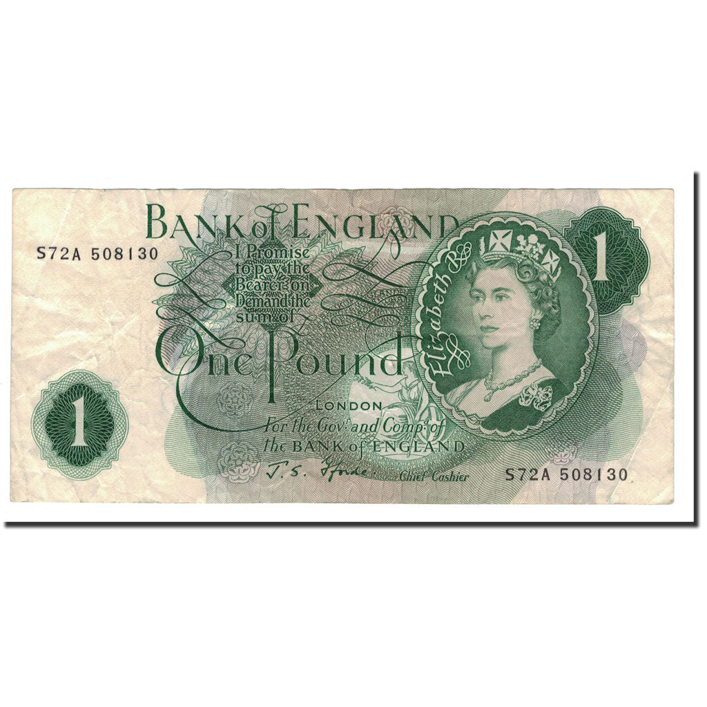 Banknote, Great Britain, 1 Pound, 1966-1970, KM:374e, EF(40-45)