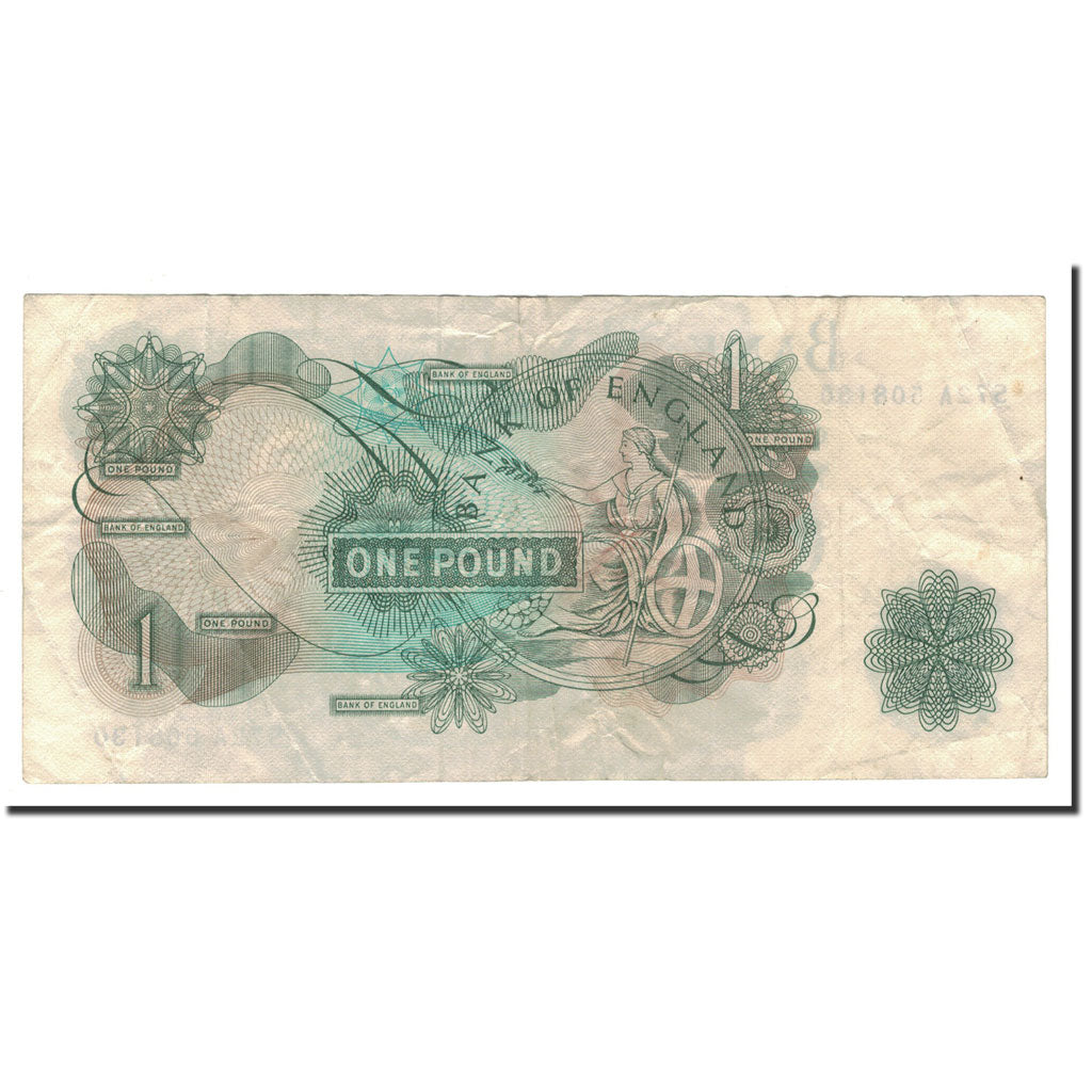Banknote, Great Britain, 1 Pound, 1966-1970, KM:374e, EF(40-45)