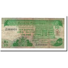 Banconote, Mauritius, 10 Rupees, 1985, KM:35a, Undated, MB+