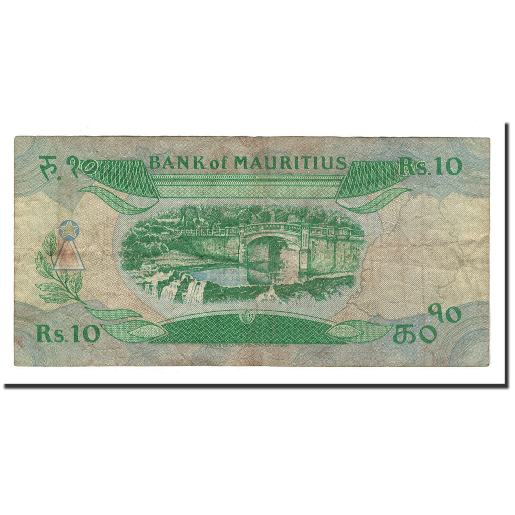Banconote, Mauritius, 10 Rupees, 1985, KM:35a, Undated, MB+