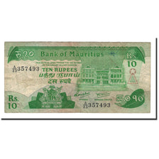 Biljet, Mauritius, 10 Rupees, 1985, Undated, KM:35a, TB+