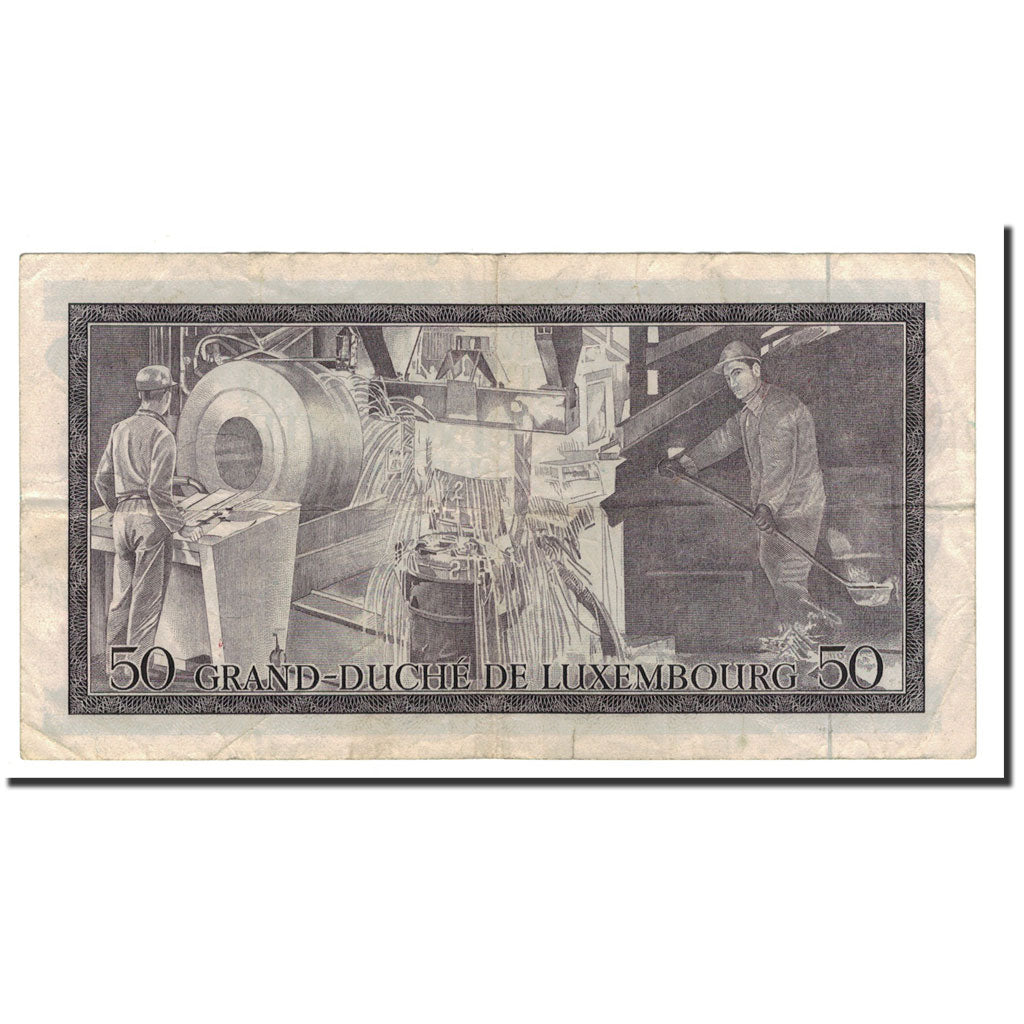 Luxembourg, 50 Francs, 1972, 1972-08-25, KM:55a, VF(30-35)