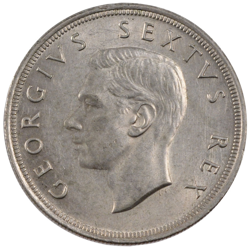 Sudafrica, George VI, 5 Shillings, 1952, SPL, Argento, KM:41