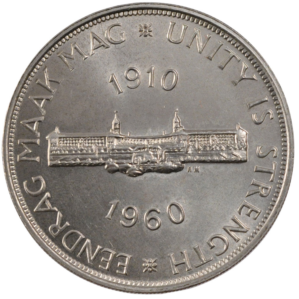 Sudafrica, Elizabeth II, 5 Shillings, 1960, SPL, Argento, KM:55