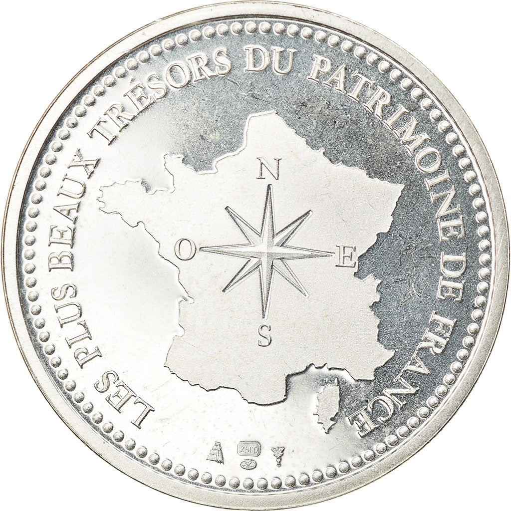 France, Medal, La Citadelle de Carcassonne, Geography, MS(64), Silver
