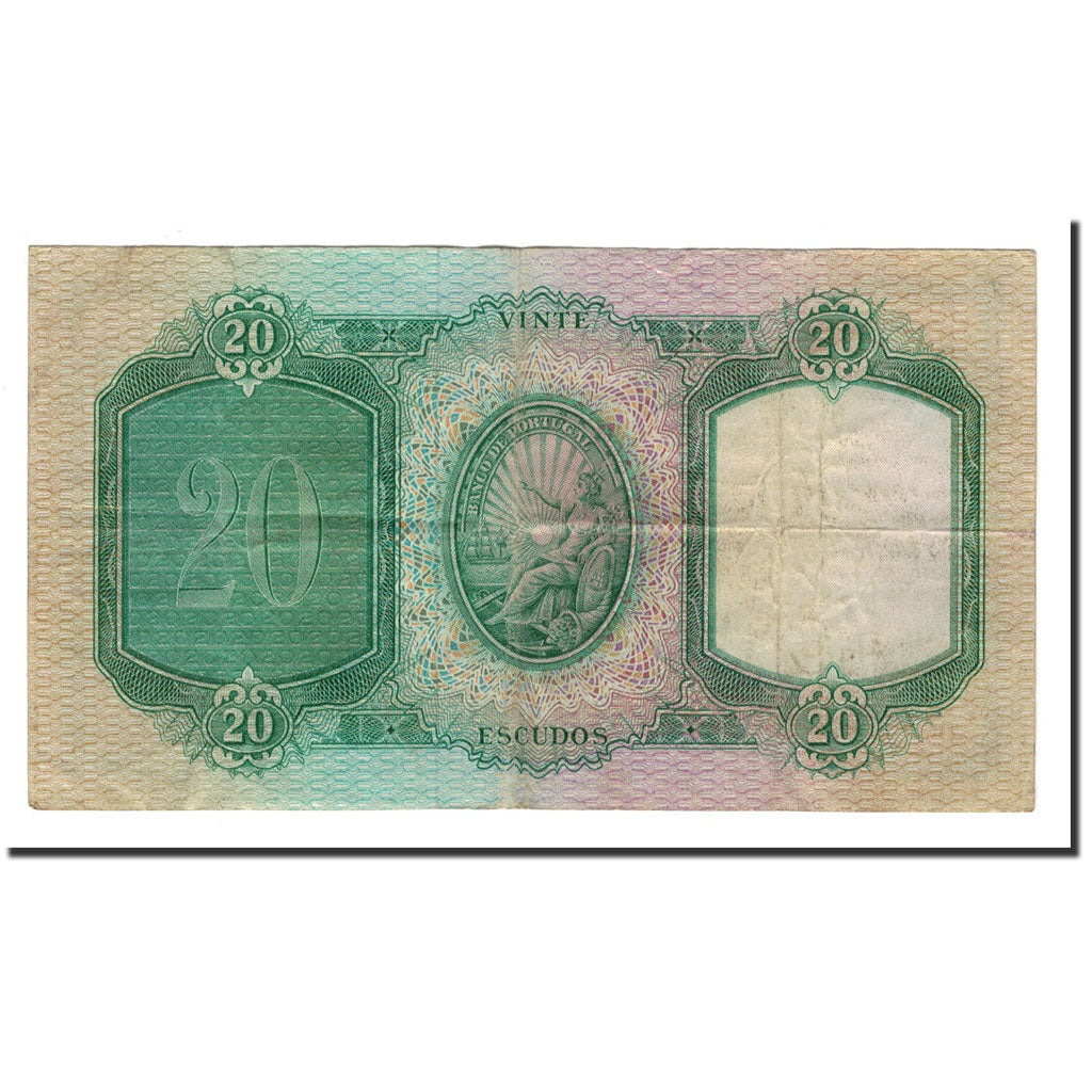 Banknote, Portugal, 20 Escudos, 1941-1959, 1959-01-27, KM:153b, VF(30-35)