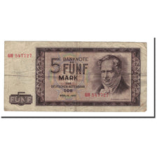 Banconote, Germania - Repubblica Democratica, 5 Mark, 1964, KM:22a, B+