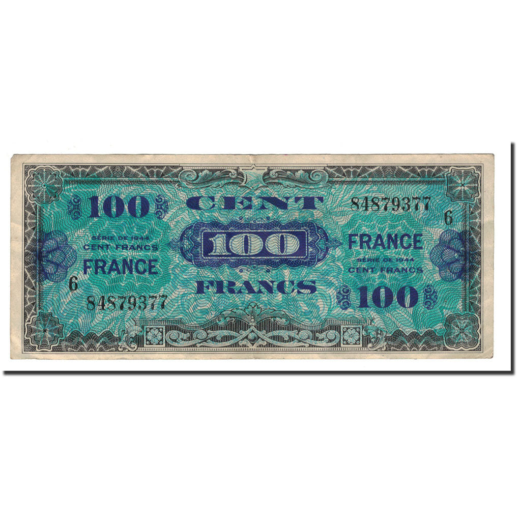 France, 100 Francs, 1944, EF(40-45), Fayette:VF 25.6