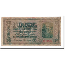 Biljet, Oekraïne, 50 Karbowanez, 1942, 1942-03-10, KM:54, B