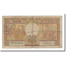 Belgium, 50 Francs, 1956, KM:133b, 1956-04-03, VG(8-10)