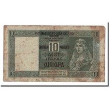 Banknote, Serbia, 10 Dinara, 1941, 1941-05-01, KM:22, VG(8-10)