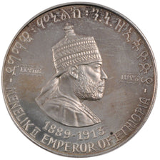 ETHIOPIA, 5 Dollars, 1972, KM #50, MS(63), Silver, 20.58