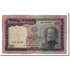 Geldschein, Portugal, 100 Escudos, 1961, 1961-12-19, KM:165a, SGE