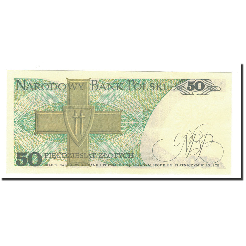 Banknote, Poland, 50 Zlotych, 1975-1988, 1988-12-01, KM:142c, UNC(65-70)