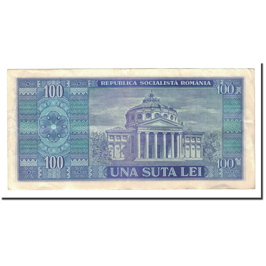 Banknote, Romania, 100 Lei, 1966, KM:97a, AU(50-53)