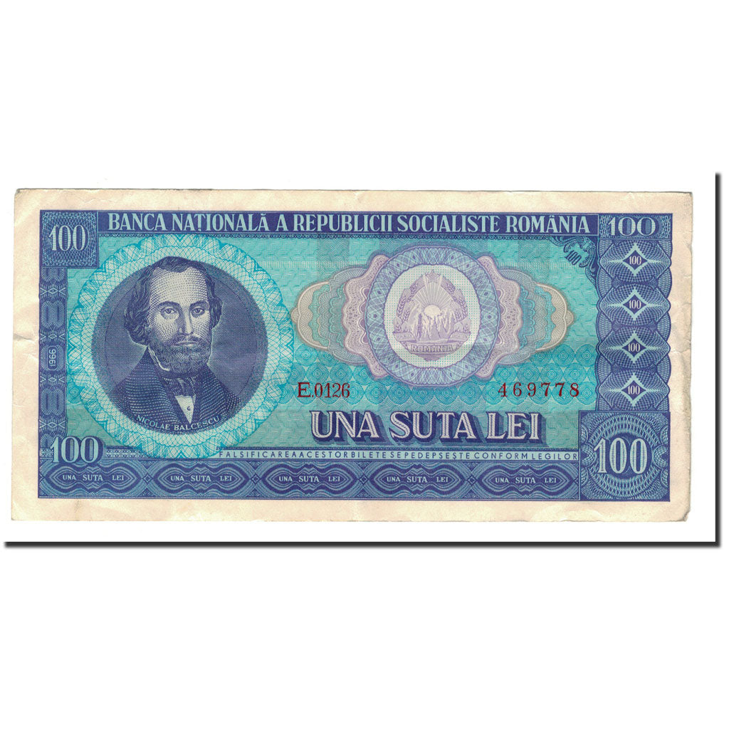 Billete, 100 Lei, 1966, Rumanía, KM:97a, MBC