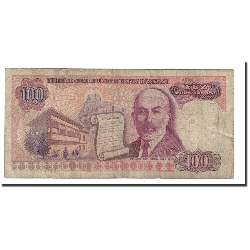 Geldschein, Türkei, 100 Lira, 1984, 1970-01-14, KM:194a, SGE