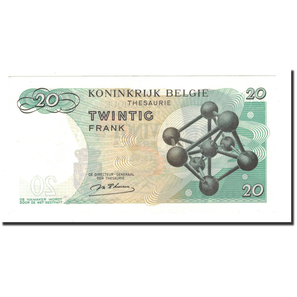 Banknote, Belgium, 20 Francs, 1964, 1964-06-15, KM:138, UNC(64)