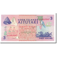 Banknote, Cook Islands, 3 Dollars, 1992, KM:7a, UNC(65-70)