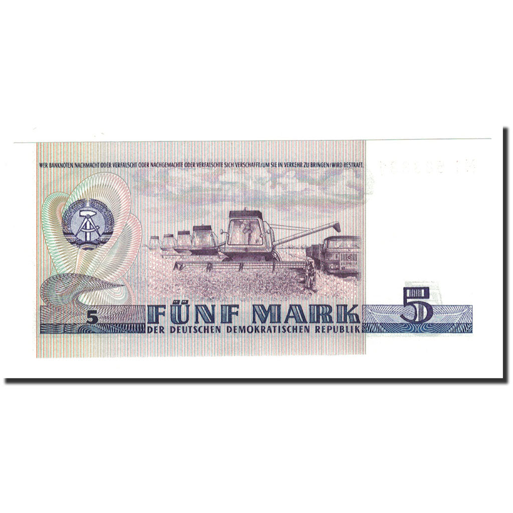 Banknote, Germany - Democratic Republic, 5 Mark, 1975, Undated, KM:27A