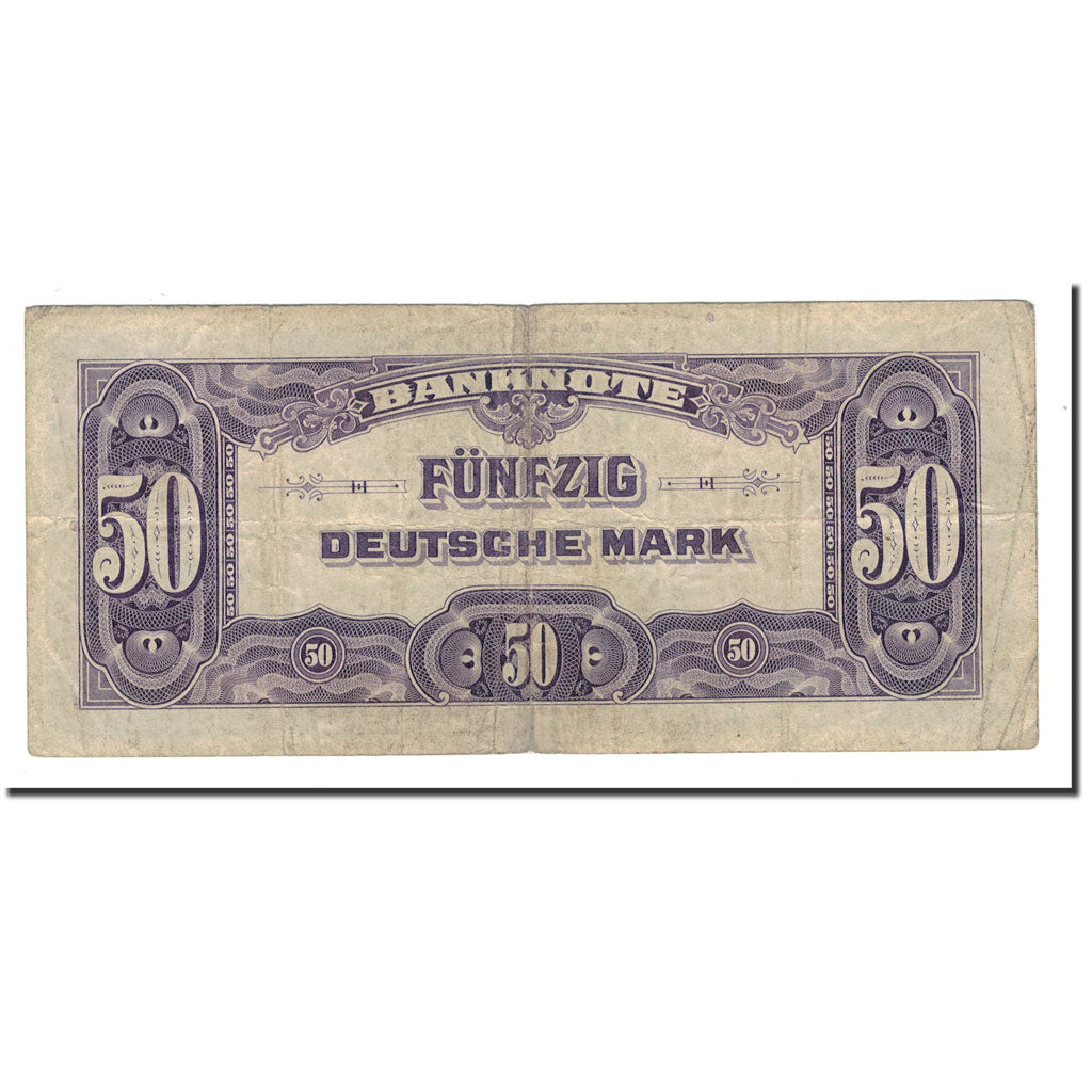 Banknote, GERMANY - FEDERAL REPUBLIC, 50 Deutsche Mark, 1948, KM:7a, F(12-15)