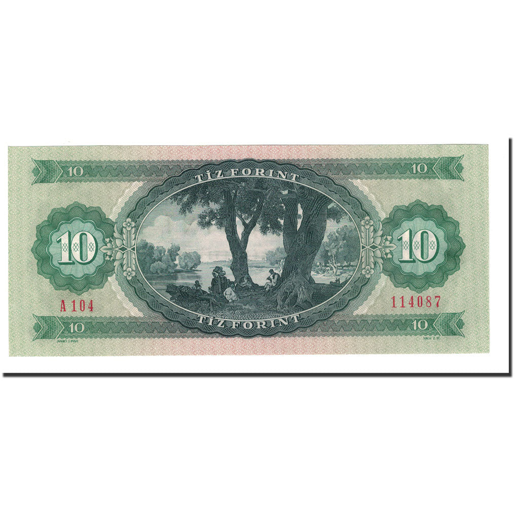 Banknote, Hungary, 10 Forint, 1957-75, 1975-10-26, KM:168e, UNC(65-70)