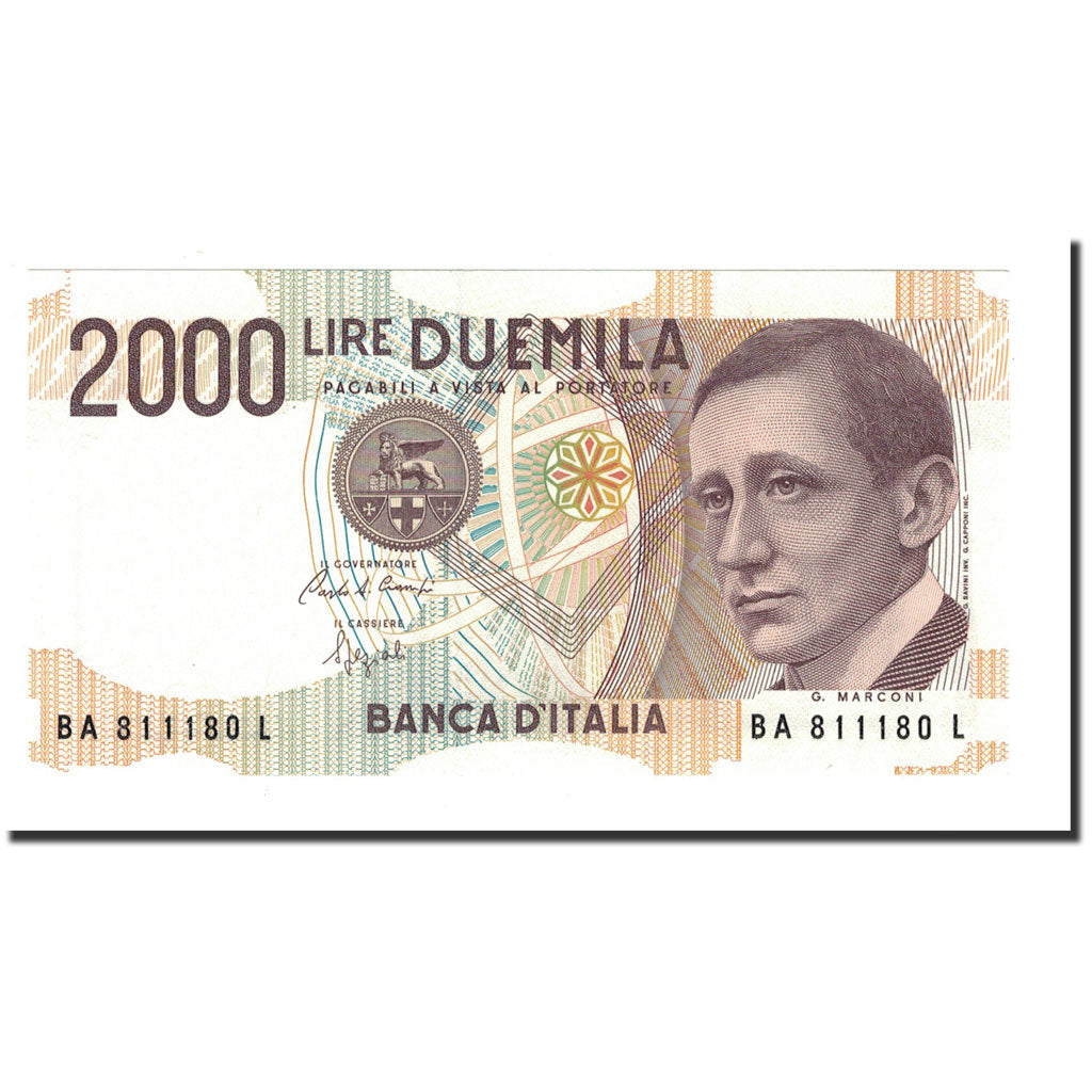 Italia, 2000 Lire, D.1990, KM:115, FDS