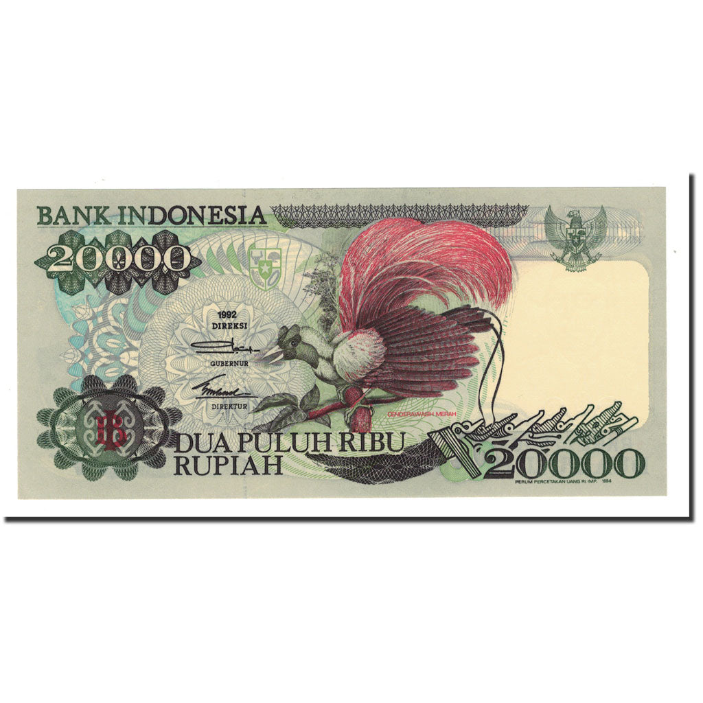 Banknote, Indonesia, 20,000 Rupiah, 1992-1995, 1992, KM:132a, UNC(65-70)