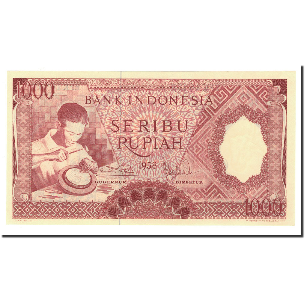 Indonesia, 1000 Rupiah, 1958, KM:61, UNC(65-70)