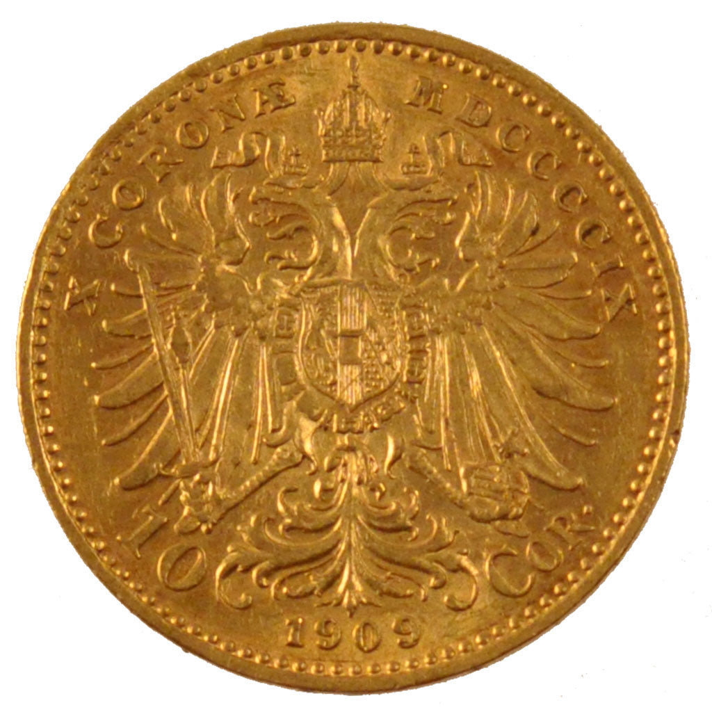 Austria, Franz Joseph I, 10 Corona, 1909, SPL-, Oro, KM:2815