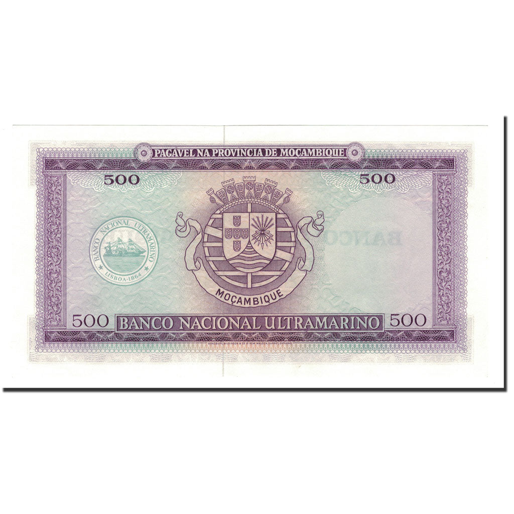 Banknote, Mozambique, 500 Escudos, 1976, Undated, KM:118a, UNC(64)