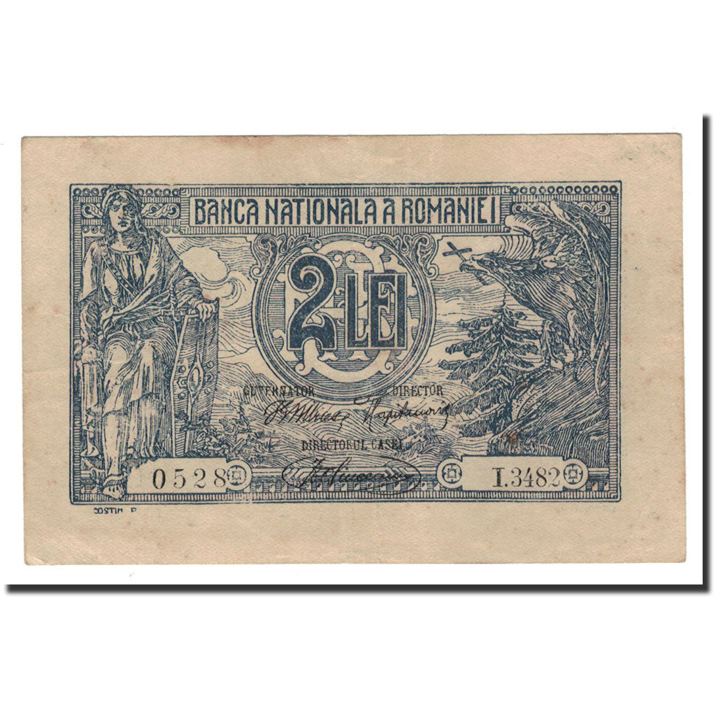 Banknote, Romania, 2 Lei, 1920, 1920-07-17, KM:27A, EF(40-45)