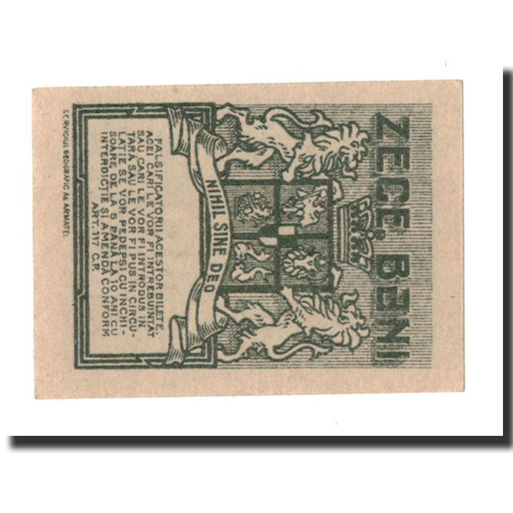 Rumanía, 10 Bani, 1917, KM:69, UNC
