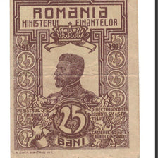 Banknote, Romania, 25 Bani, 1917, KM:70, AU(55-58)