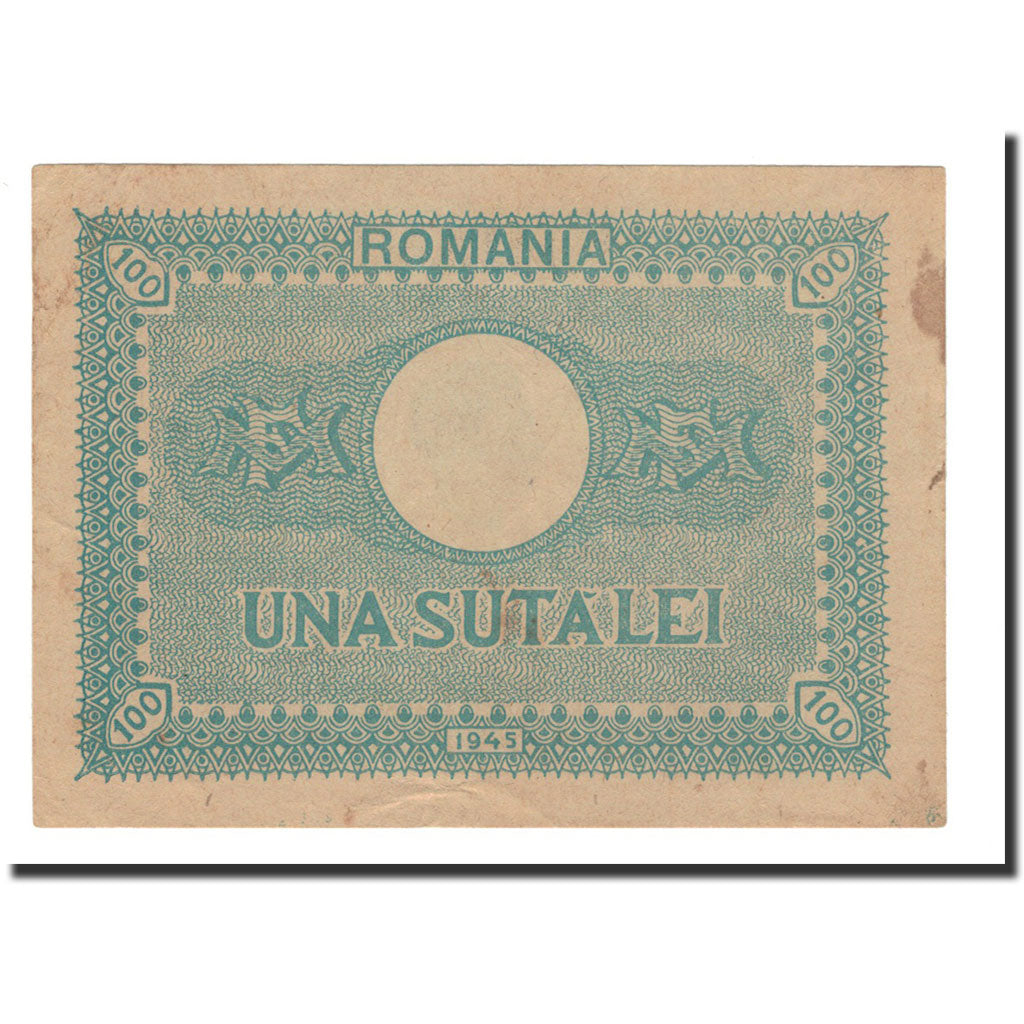 Banknote, Romania, 100 Lei, 1945, KM:78, AU(55-58)