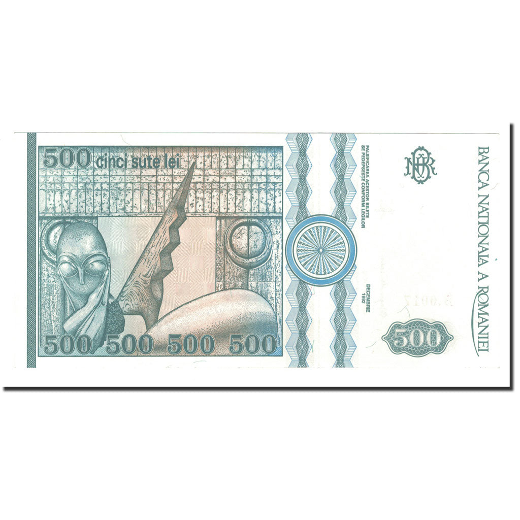Geldschein, Rumänien, 500 Lei, 1992, 1992-12, KM:101b, UNZ-