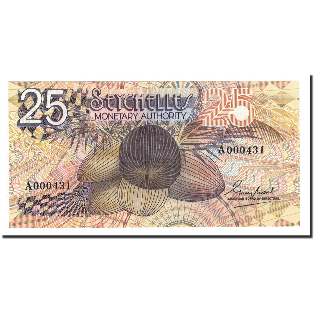 Banknote, Seychelles, 25 Rupees, 1979, KM:24a, UNC(65-70)