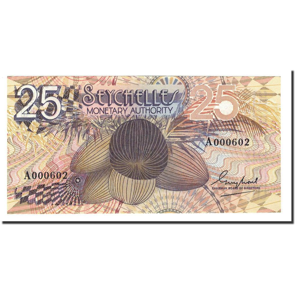 Banknote, Seychelles, 25 Rupees, 1979, Undated, KM:24a, UNC(65-70)