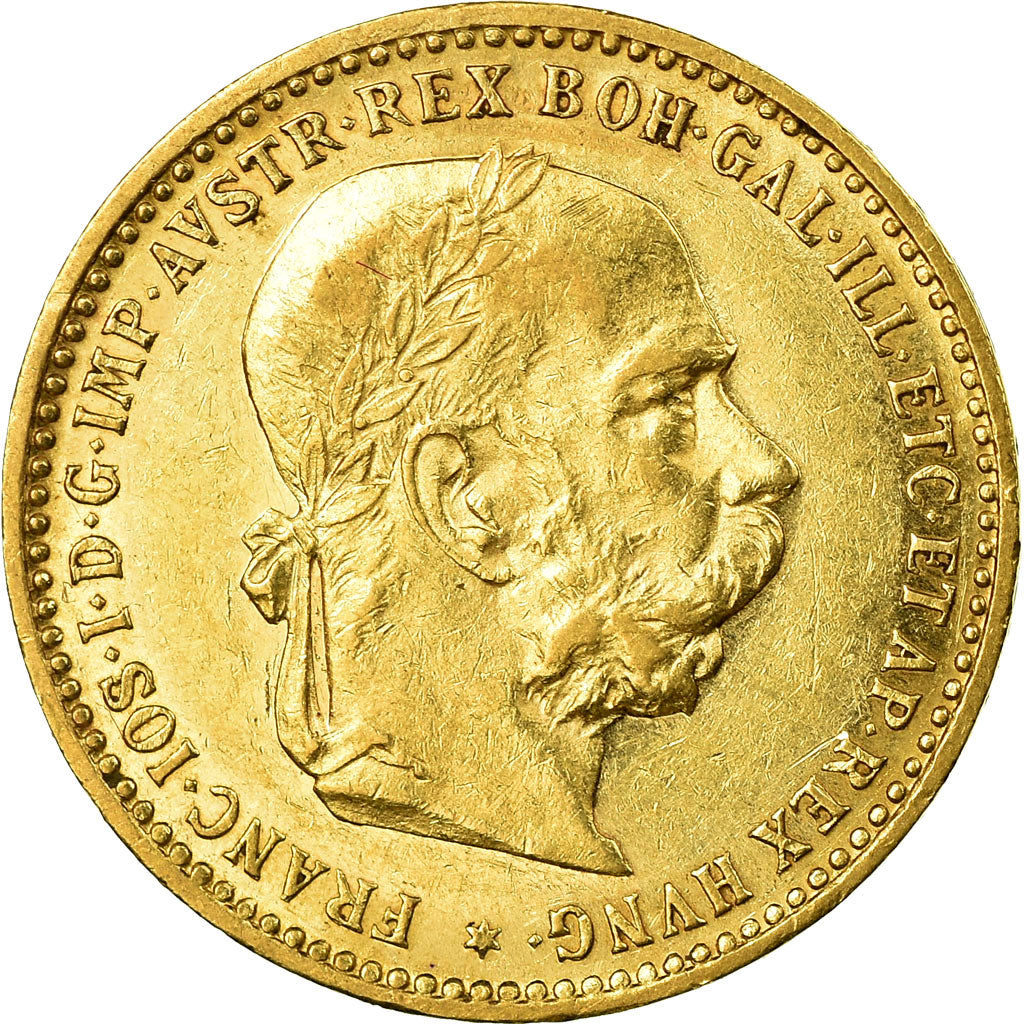 Moneta, Austria, Franz Joseph I, 10 Corona, 1905, SPL, Oro, KM:2805