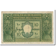 ITALIAN SOMALILAND, 10 Somali, 1950, KM:13a, VF(20-25)