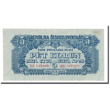 Banknote, Czechoslovakia, 5 Korun, 1944, KM:46s, UNC(64)