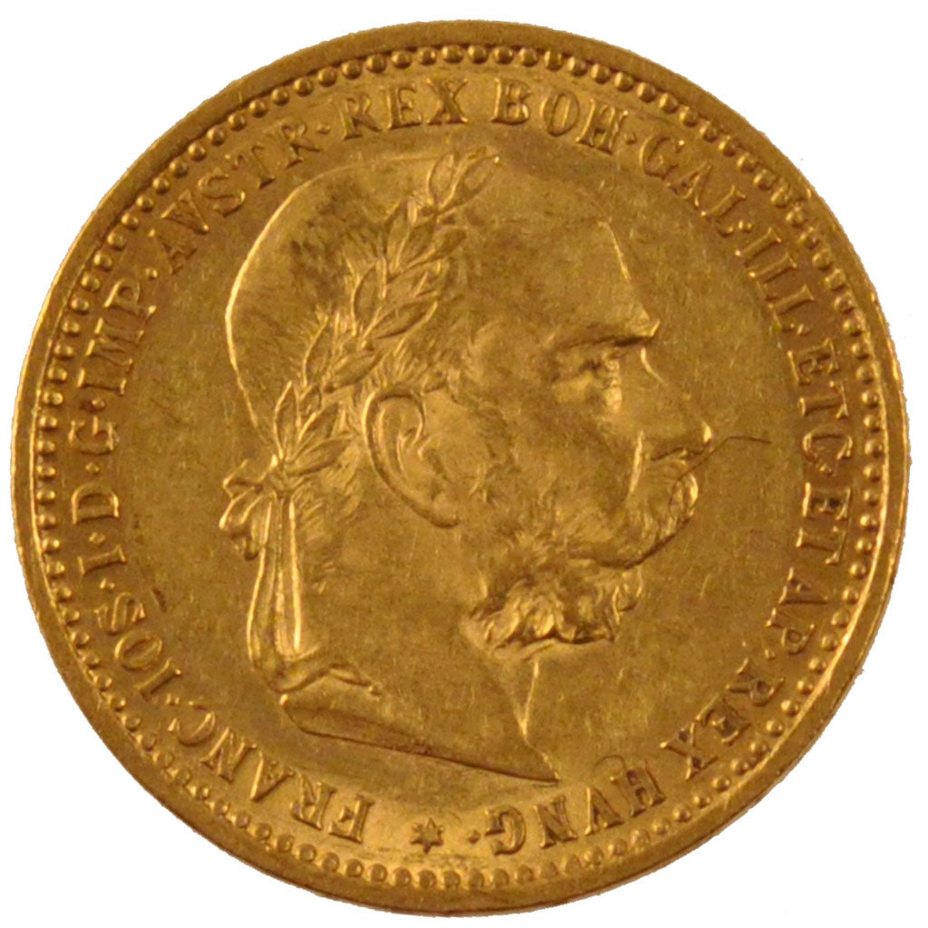Moneda, Austria, Franz Joseph I, 10 Corona, 1905, EBC+, Oro, KM:2805