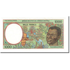 Banknot, Państwa Afryki Środkowej, 1000 Francs, 1994, KM:102Cb, UNC(65-70)