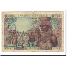 Banconote, Stati dell’Africa equatoriale, 1000 Francs, 1963, KM:5a, Undated