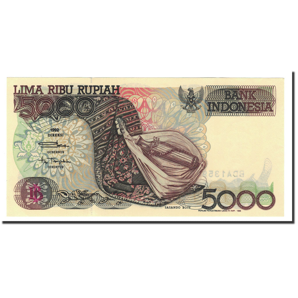 Banconote, Indonesia, 5000 Rupiah, 1992-2001, KM:130a, 1992, SPL