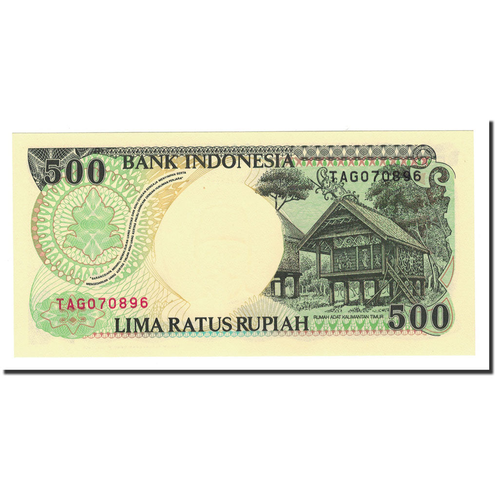 Biljet, Indonesië, 500 Rupiah, 1992/1999, 1992, KM:128a, NIEUW
