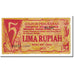 Indonesia, 5 Rupiah, 1948, 1948-03-31, KM:S265b, EF(40-45)
