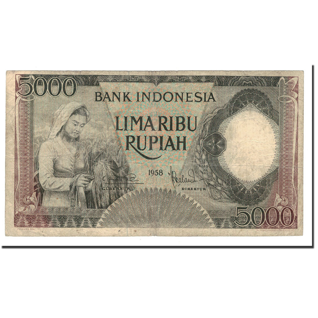 Indonesia, 5000 Rupiah, 1958, KM:63, MB