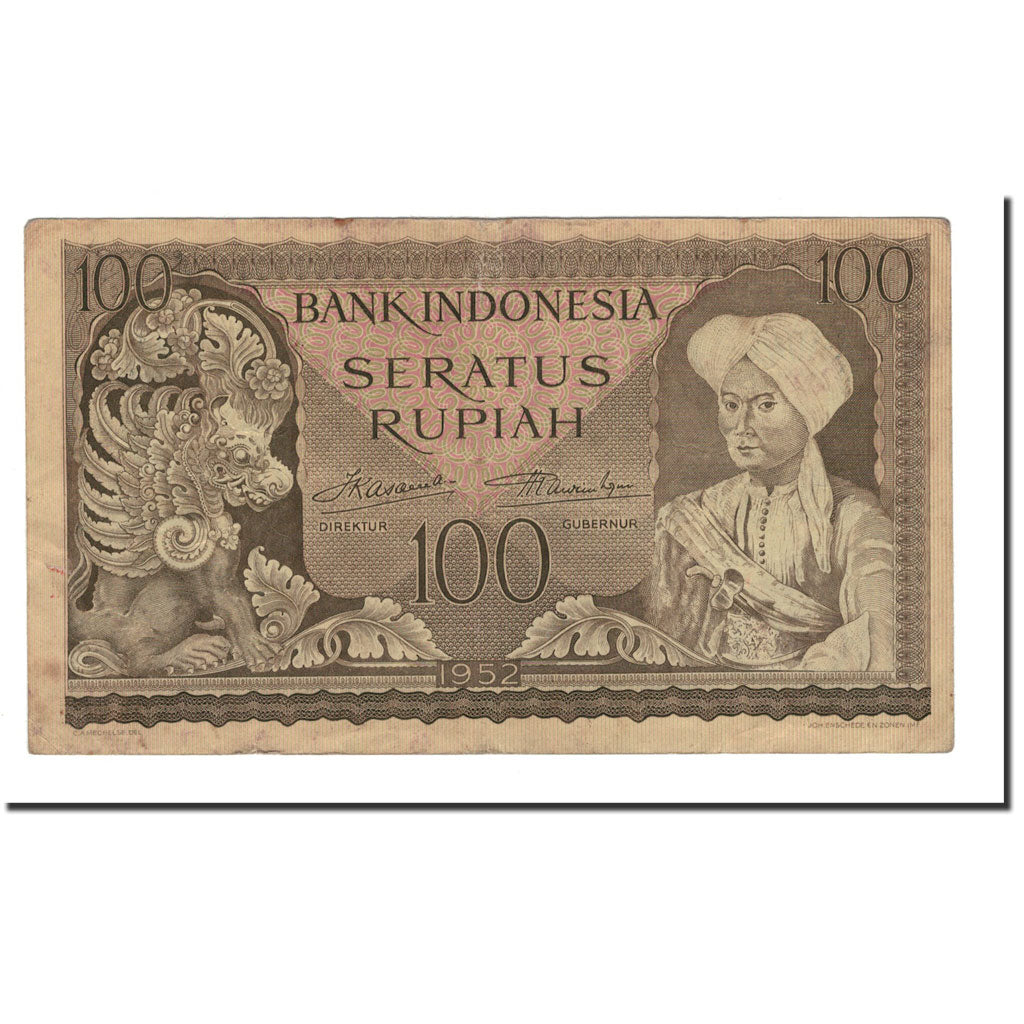 Indonesia, 100 Rupiah, 1952, KM:46, MB