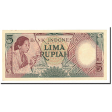 Billet, Indonésie, 5 Rupiah, 1958, KM:55, NEUF